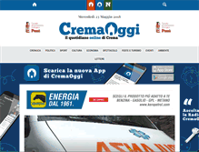 Tablet Screenshot of cremaoggi.it
